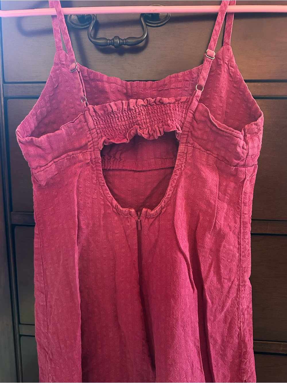 Mini Dress Bundle! Blush Yellow Ruched Mini Dress and Hot Pink Cinched Dress - Picture 7 of 7